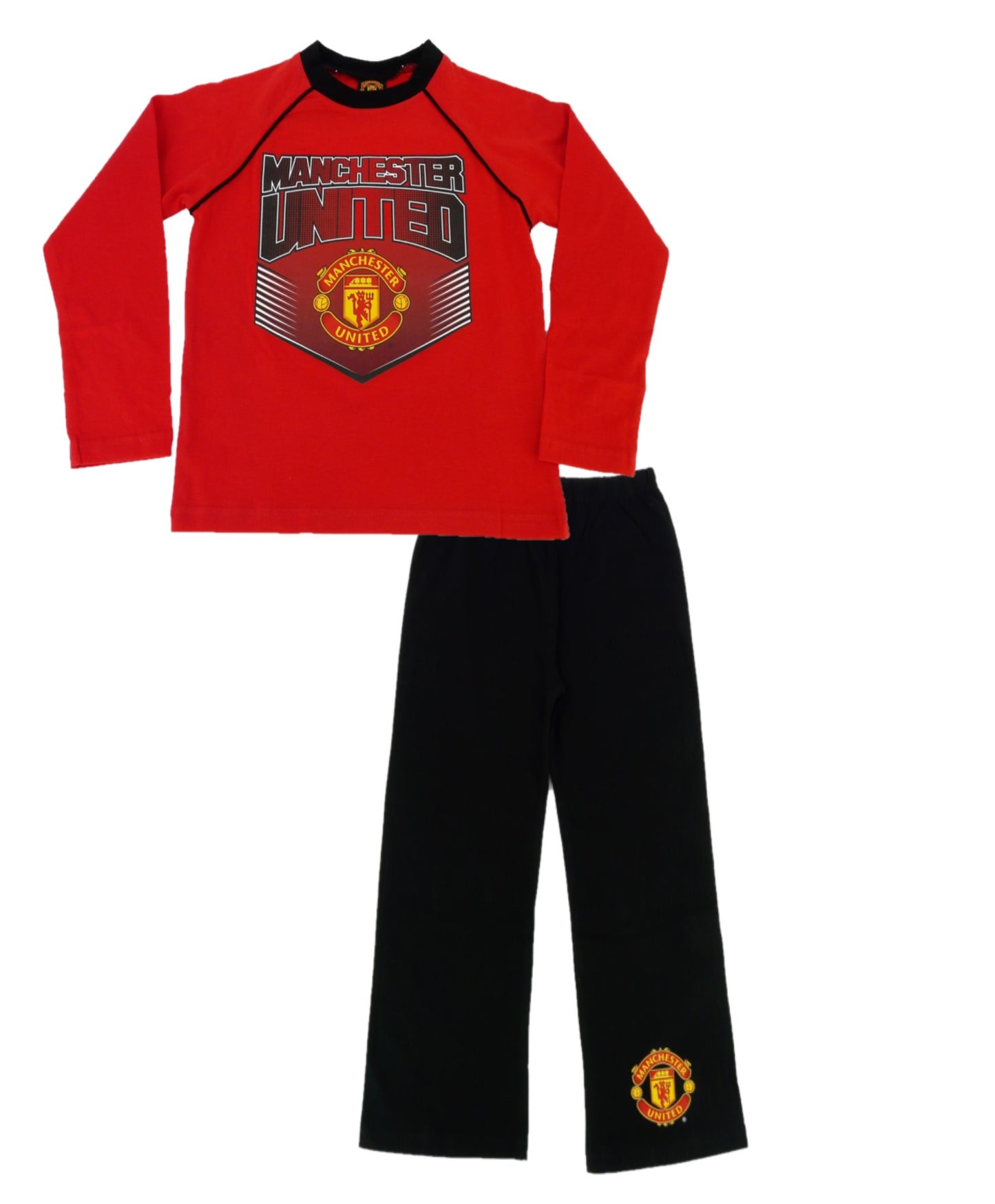 Manchester United Boys or Girls Logo 2 Piece Pyjama Set