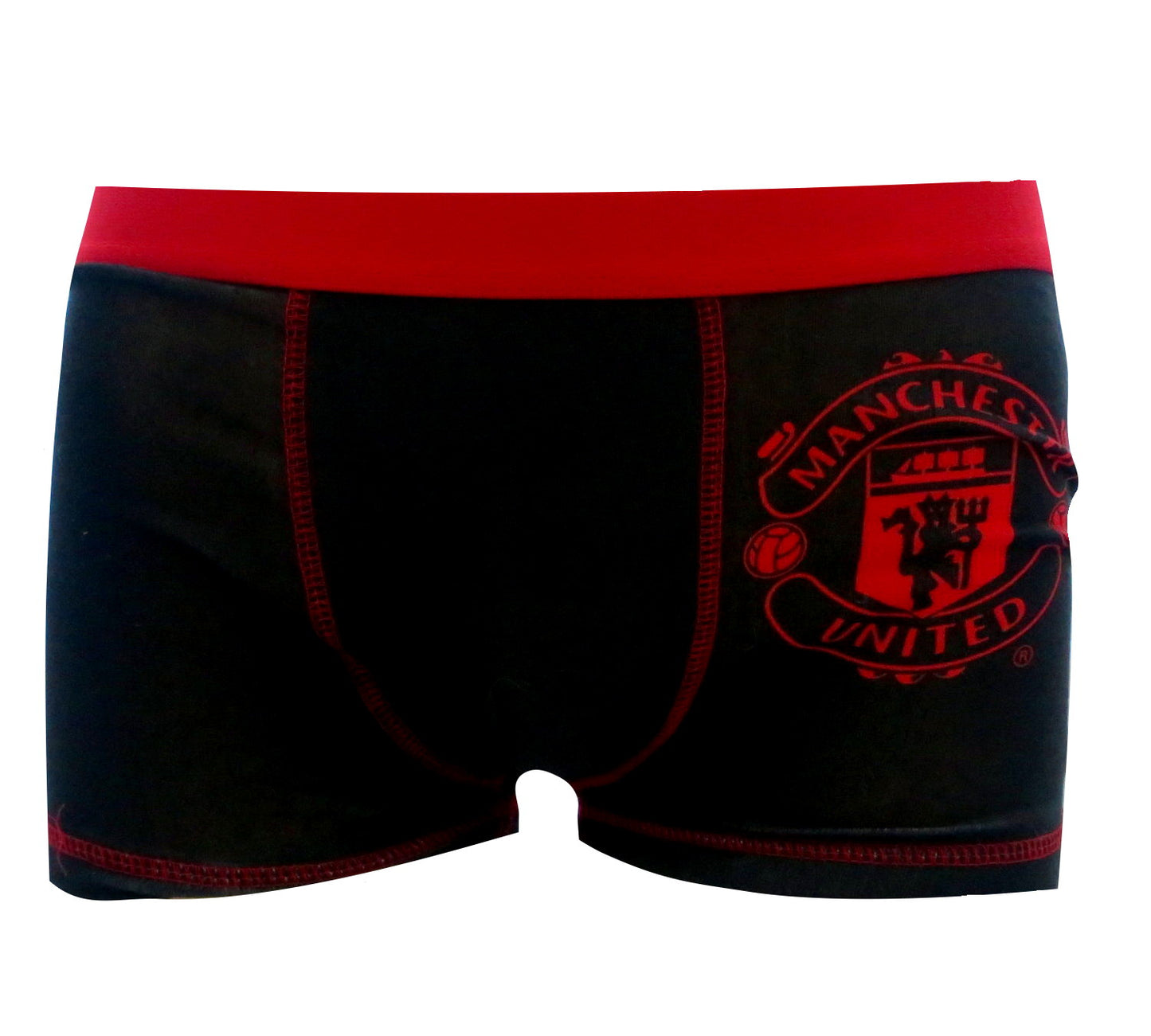 Manchester United Football Club Boys Black Boxer Shorts Age 5-8 Years Available