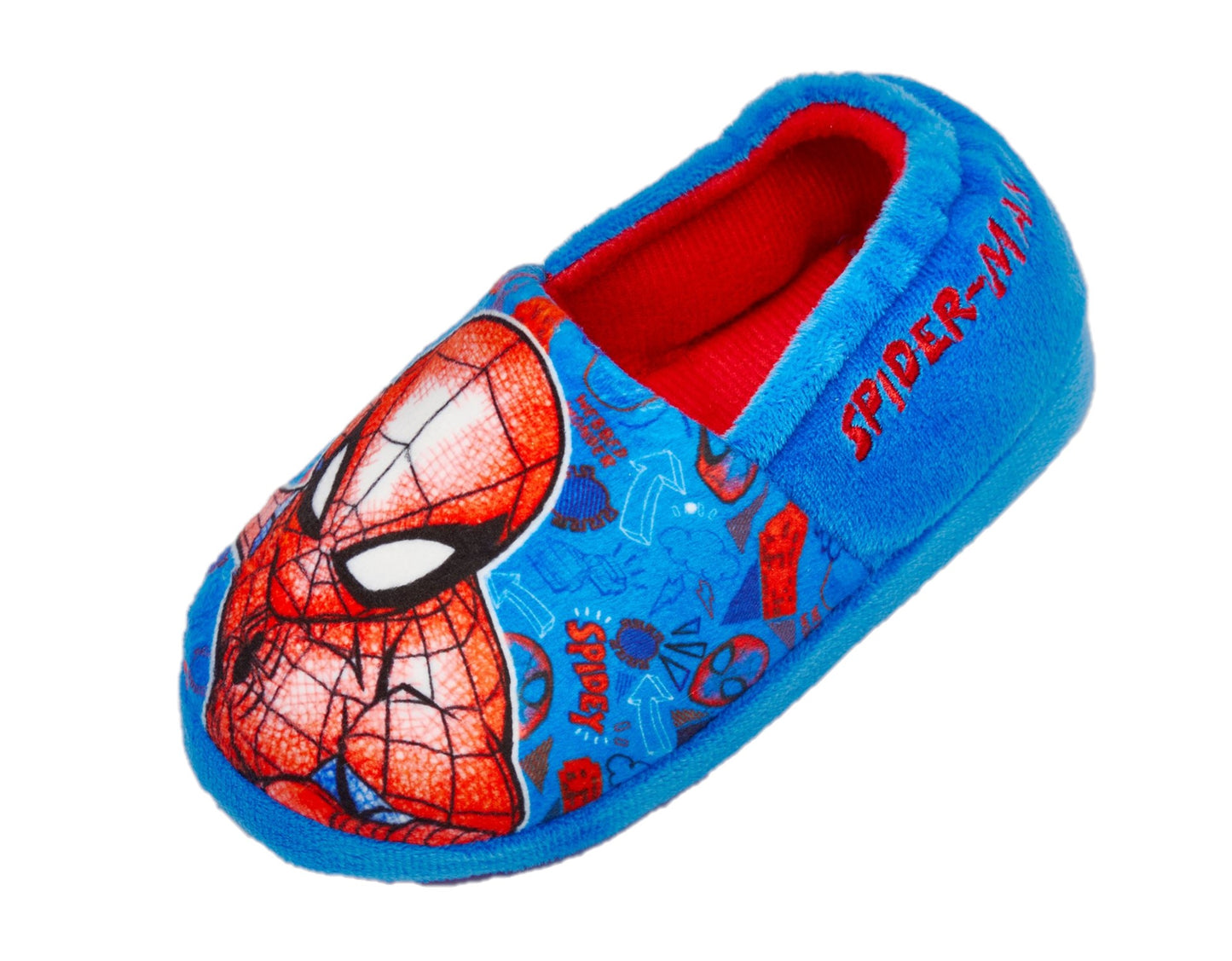 Spiderman Boys Elasticated Back Slippers
