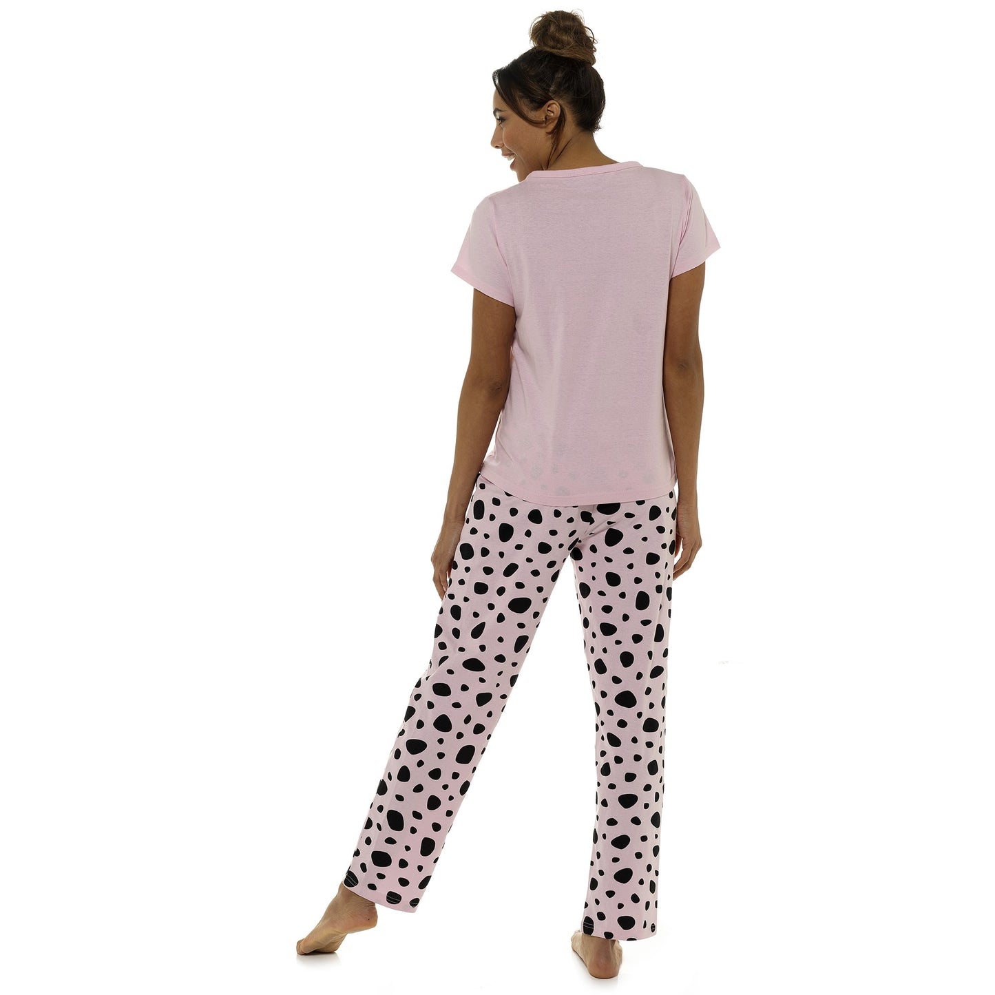 Dalmatian with 3D Eyemask Ladies Cotton Pyjamas PJs