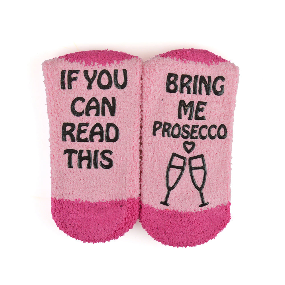 Ladies Cosy Snowsoft Slogan Gripper Socks Bed Socks 3 Pack