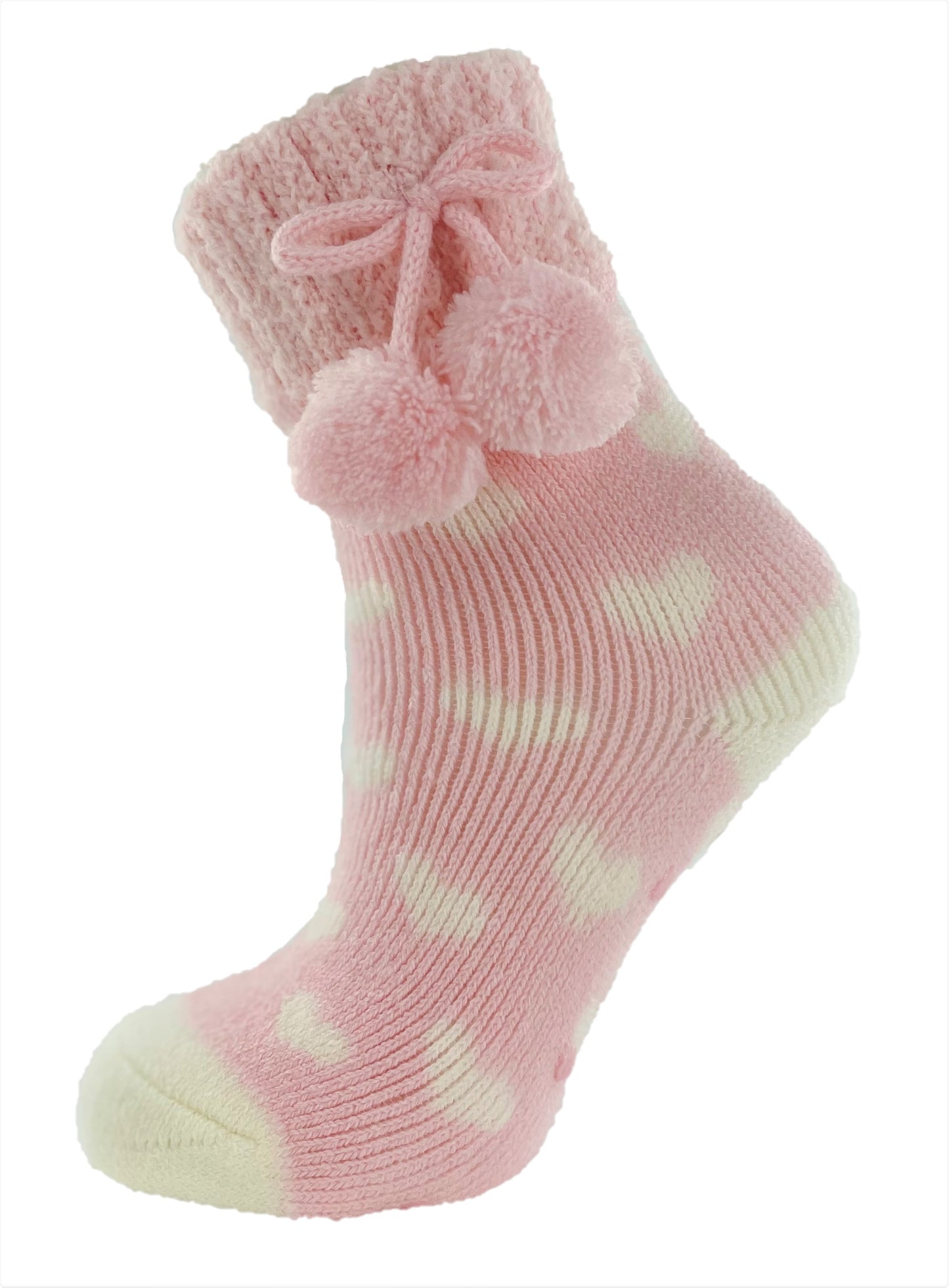 Girls 2 pack Patterned Non Skid Slipper Socks Size (UK 9-12)