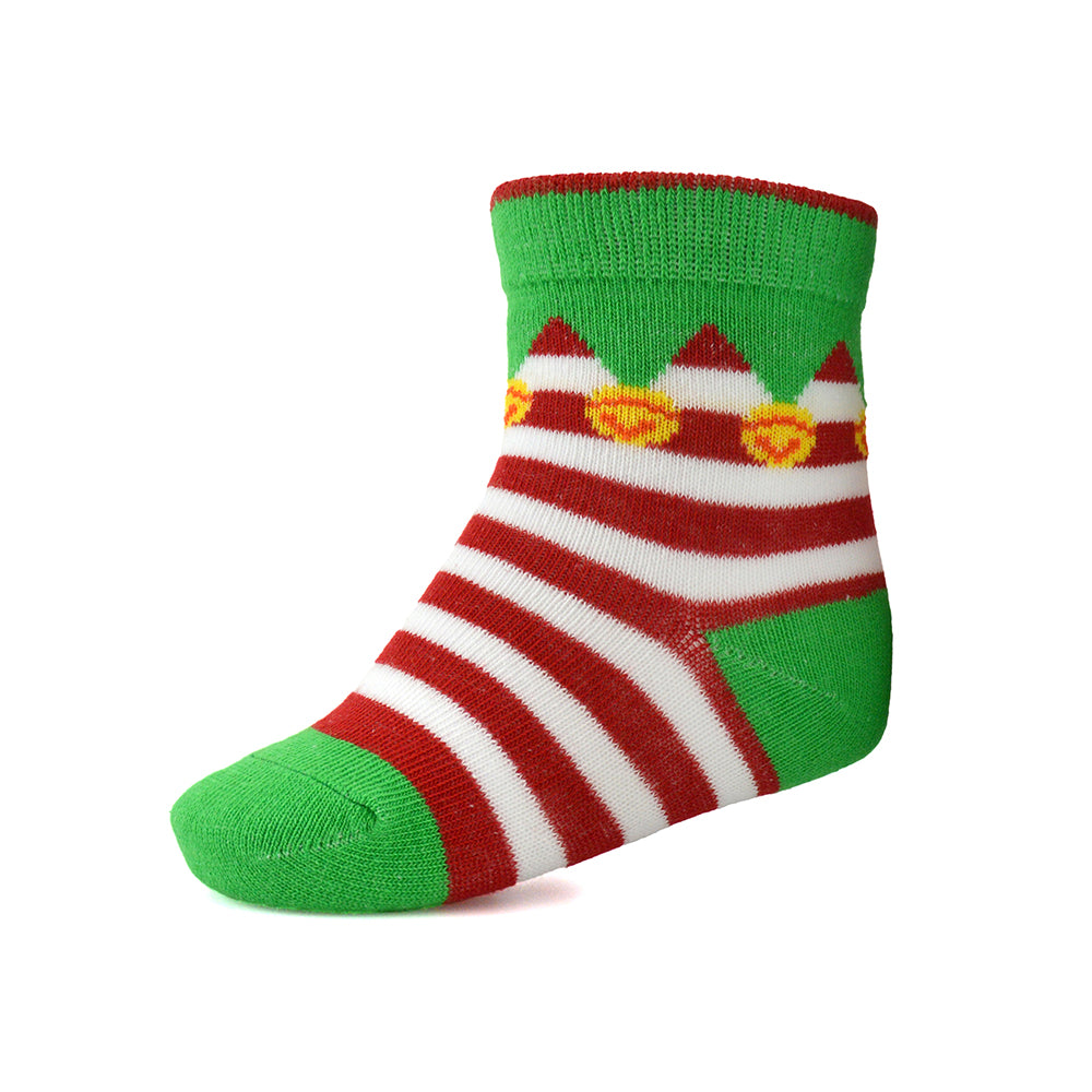 Christmas Patterned Cotton Rich Baby Socks 6 Pack