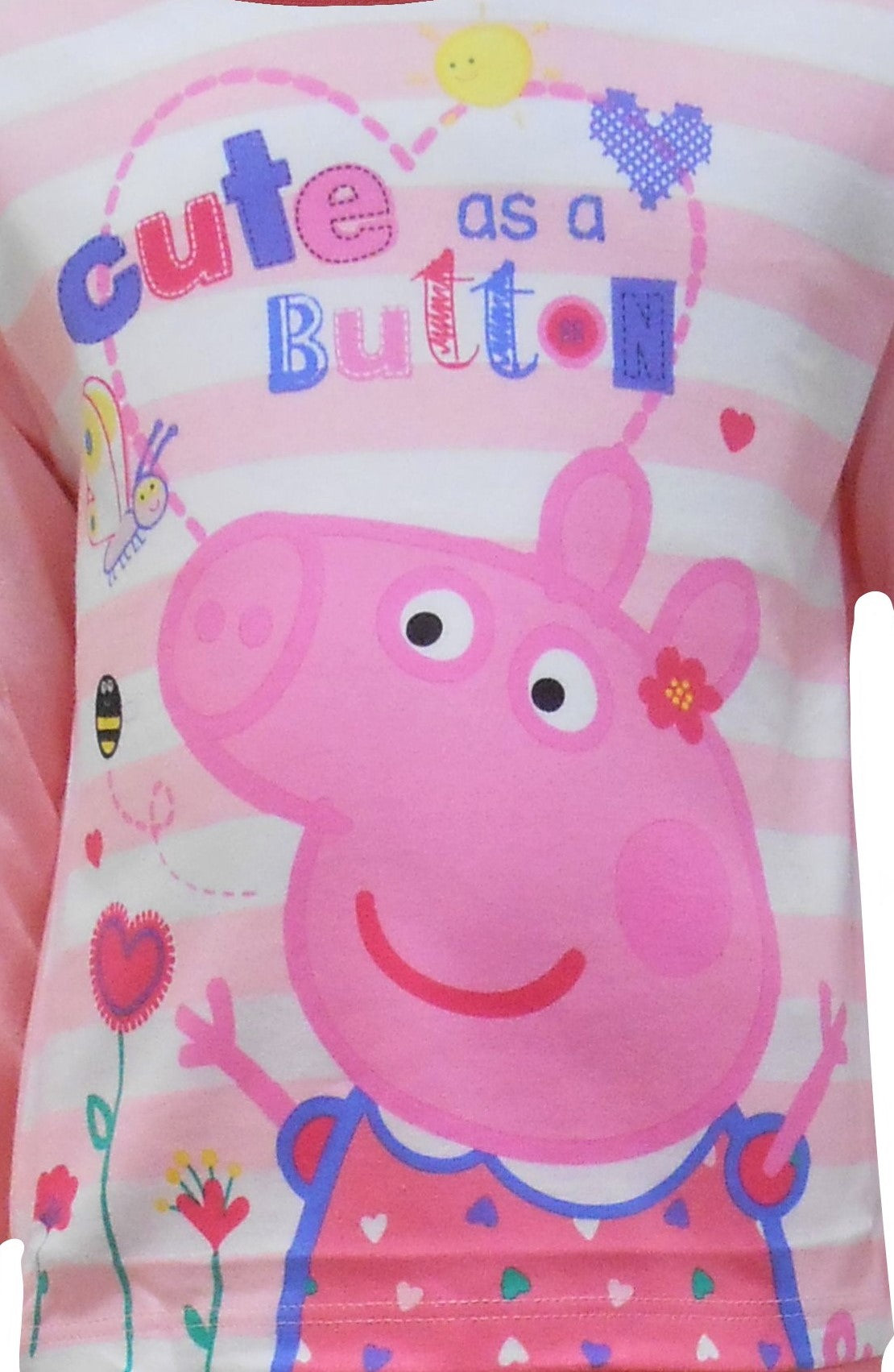 Thingimijigs Peppa Pig Cute as a Button Girls Pyjamas 18-24 Months Pink