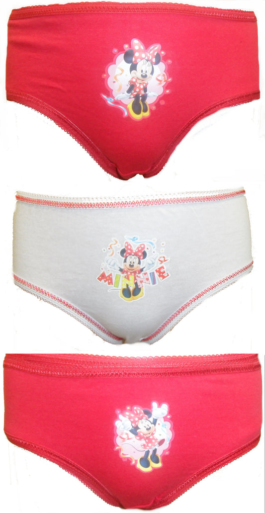 Disney Minnie Mouse 6 pack Girls Briefs 5-6 Years
