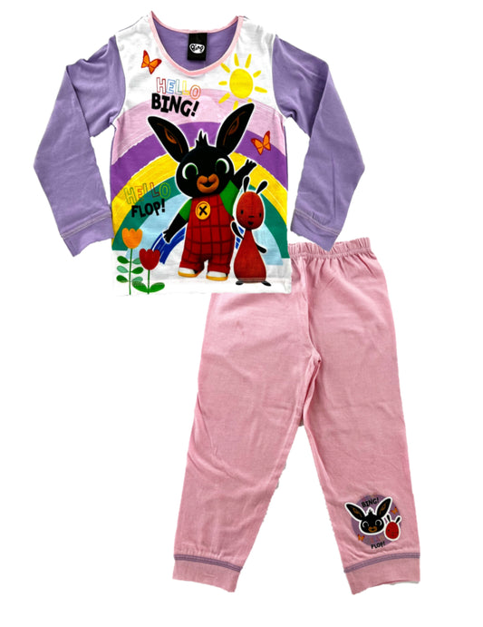 Bing "Hello" Girl's 2 Piece Pyjamas Nightwear Set 1-5 Years