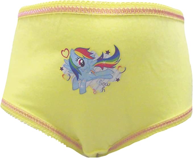 My Little Pony Girls Multi Pack Briefs Kids Rainbow Dash Underwear Knickers  (Pack of 3), White/Red/Blue, 4-5 Years: Buy Online at Best Price in UAE 