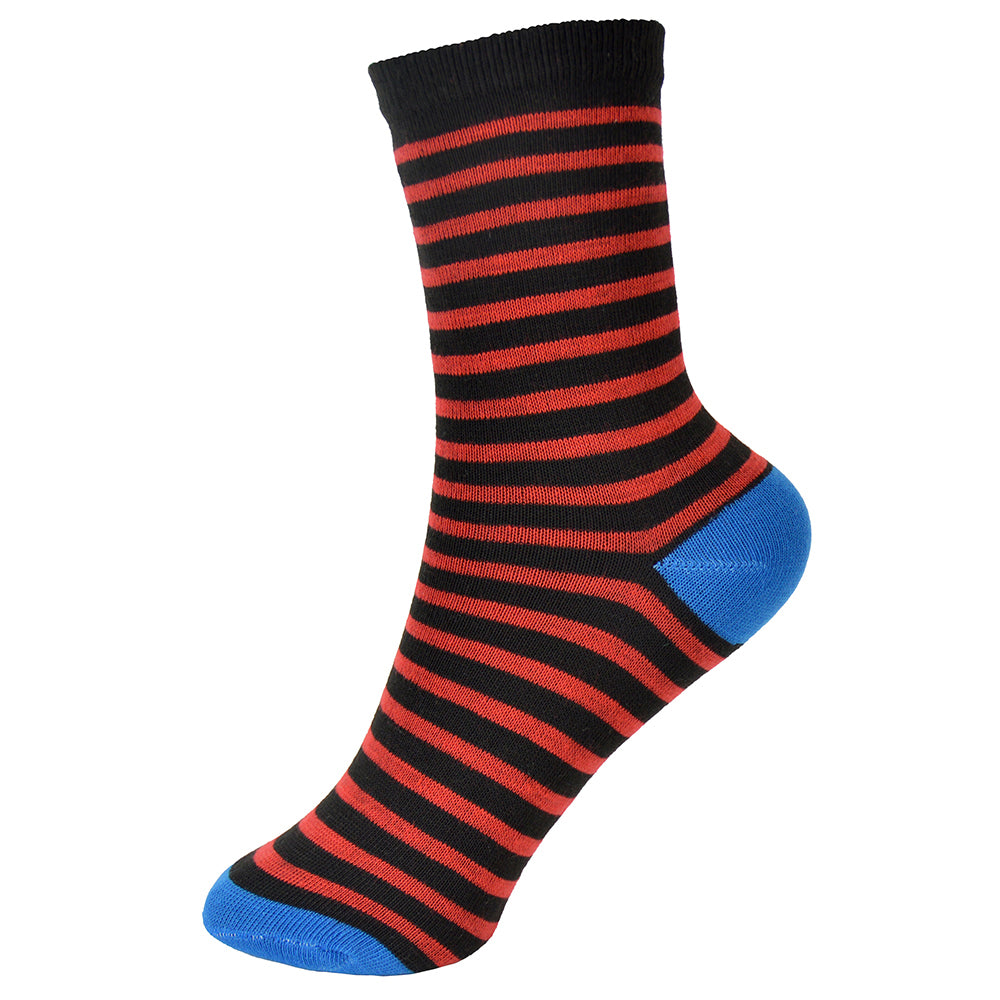 6 Pairs Boys Multicoloured Patterned Ankle Socks