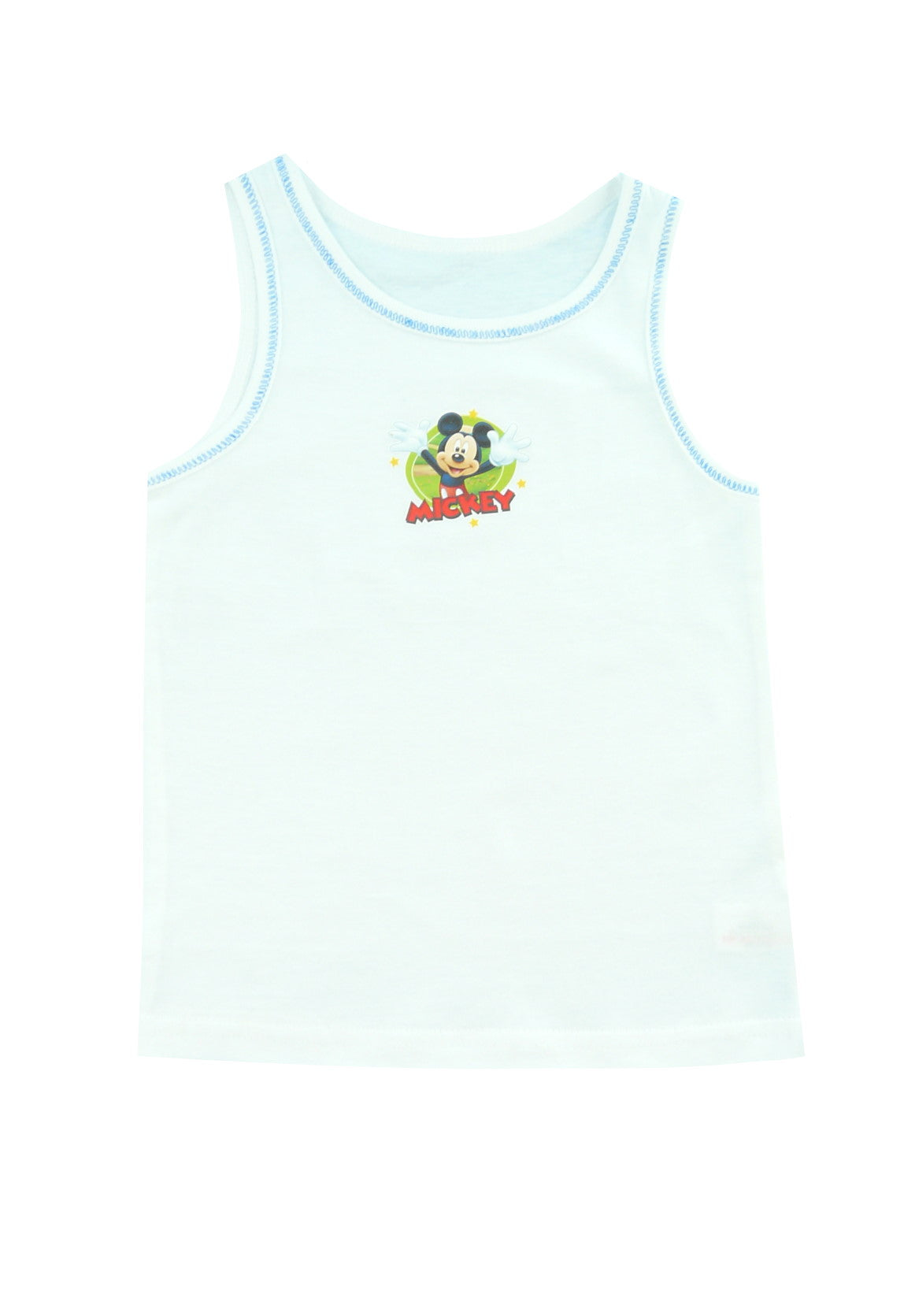 Mickey Mouse 2 Pack Cotton Vests Ages 2-3 Years