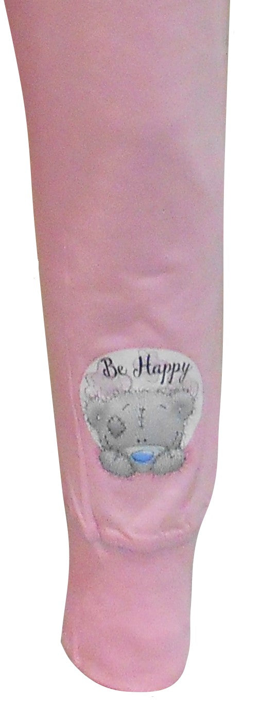 Me to You Tatty Teddy "Think Happy Be Happy" Pink And Grey Girls Pyjamas.