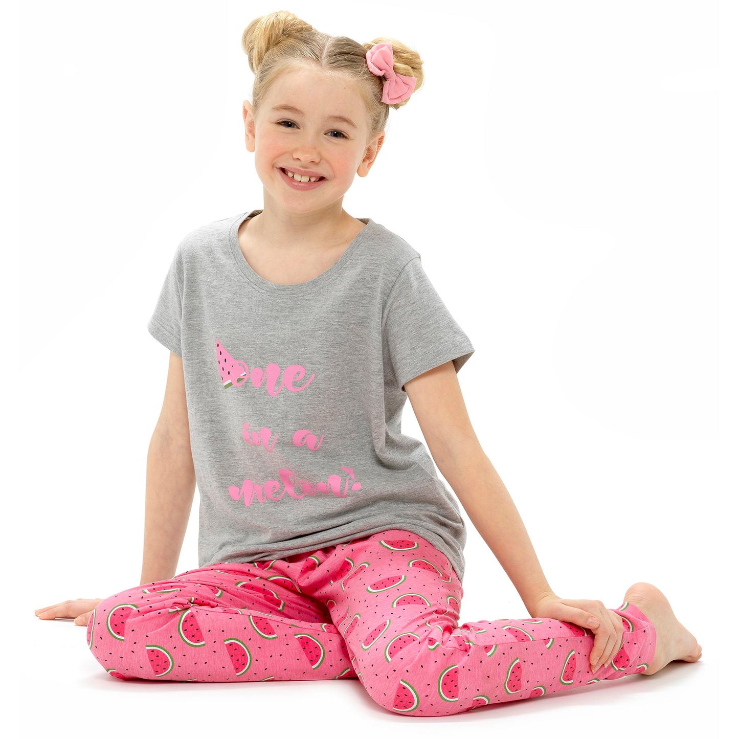 Girl's "One in a Melon!" Melon Print Pyjama Set