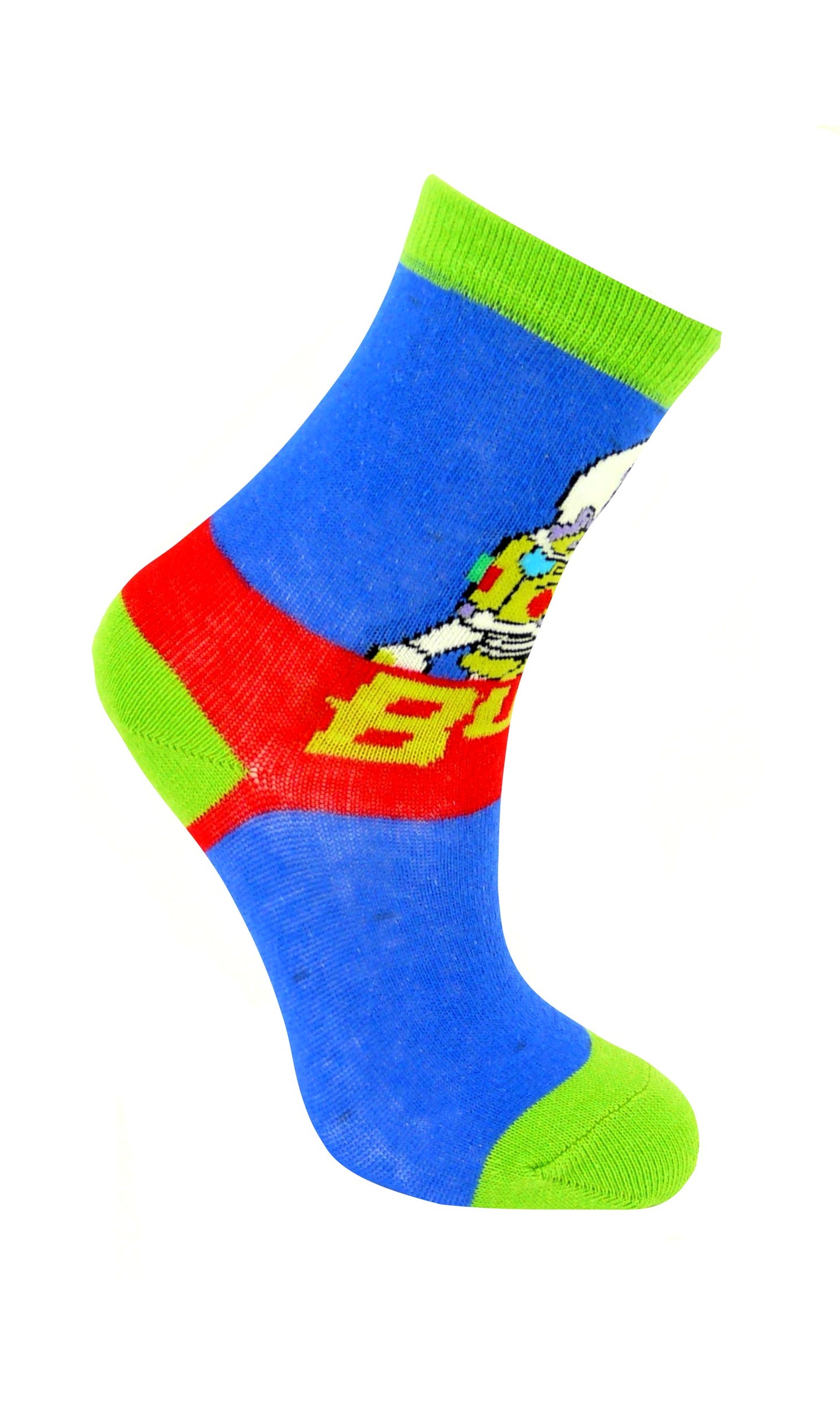 Boys Buzz Lightyear 5 pair Socks UK Size 9-12