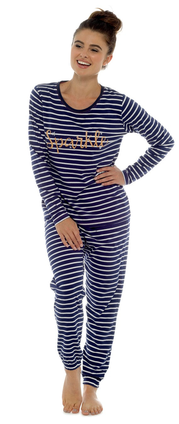 Ladies Stripe or Star Pyjama Set