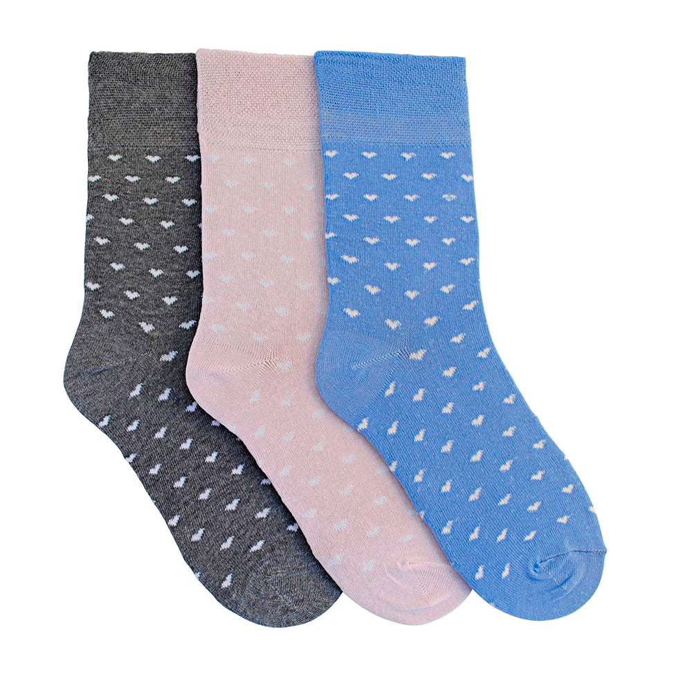 Ladies 6pk Cotton Rich Light Elasticated Top Socks 4-7