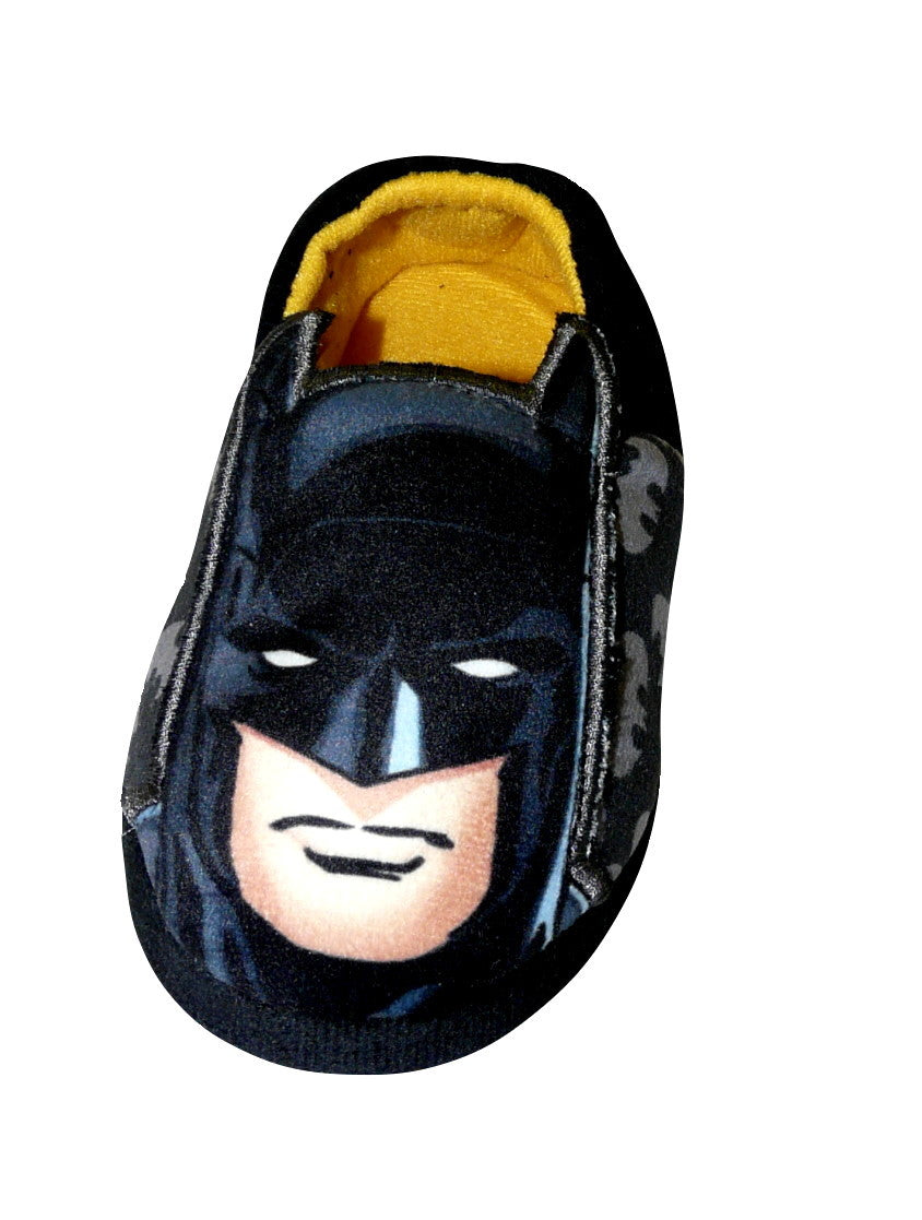 Batman Boys Black and Yellow Slippers