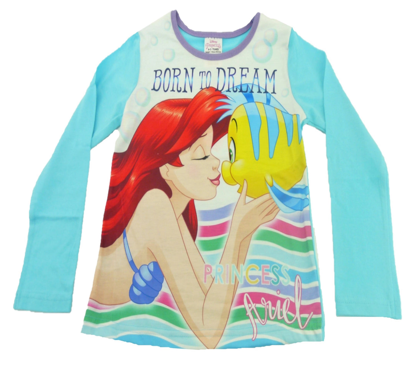 Little Mermaid "Born ToDream" Girl's Pyjamas 9-10 Years