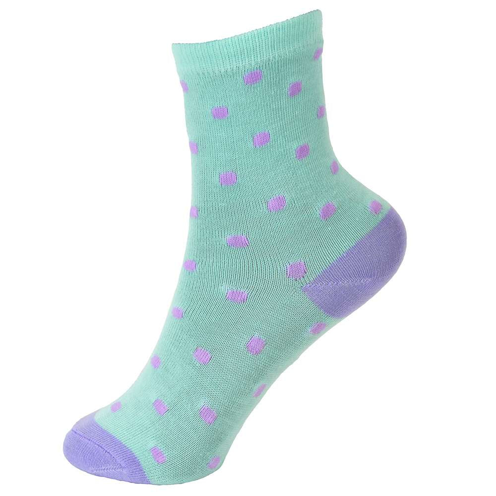 6 Pairs Girls Multicoloured Patterned Ankle Socks