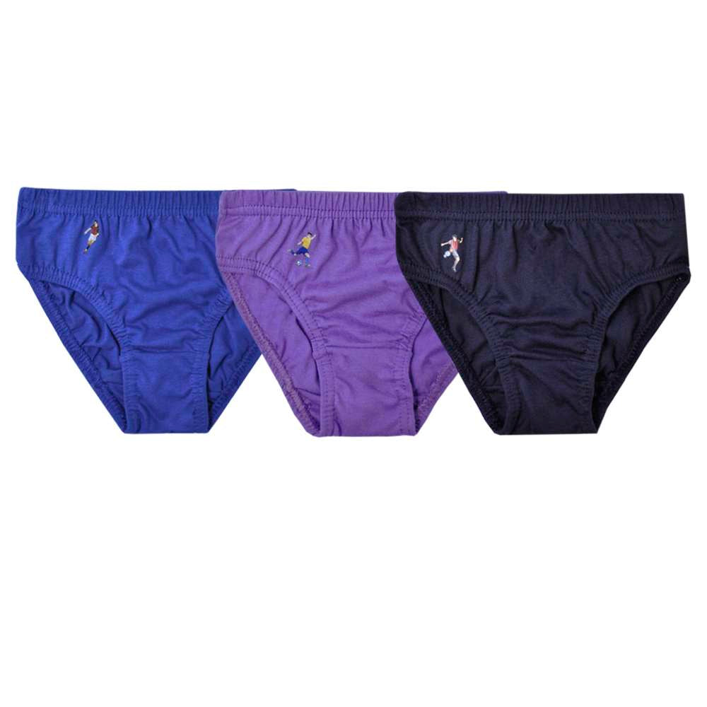 Boys 6 Pack Football Themed Cotton Underwear Briefs