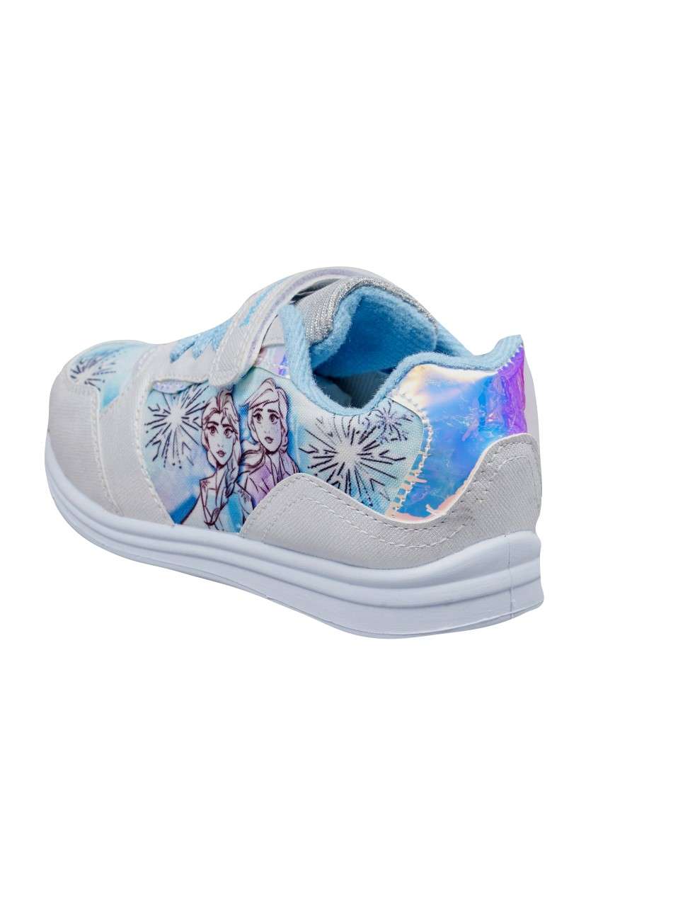 Disney Frozen Girls Silver and Blue Low Top Trainers