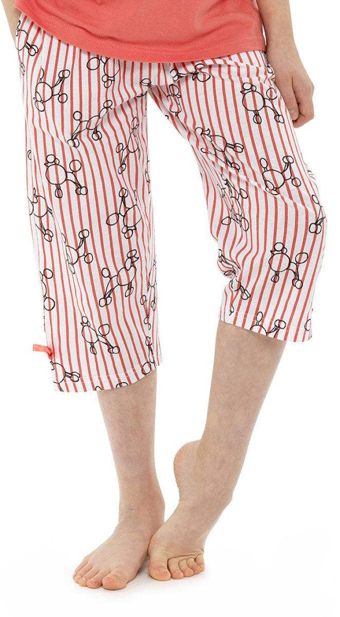 Girl's "Ooh La La" Poodle Print Capri Pant Pyjama Set