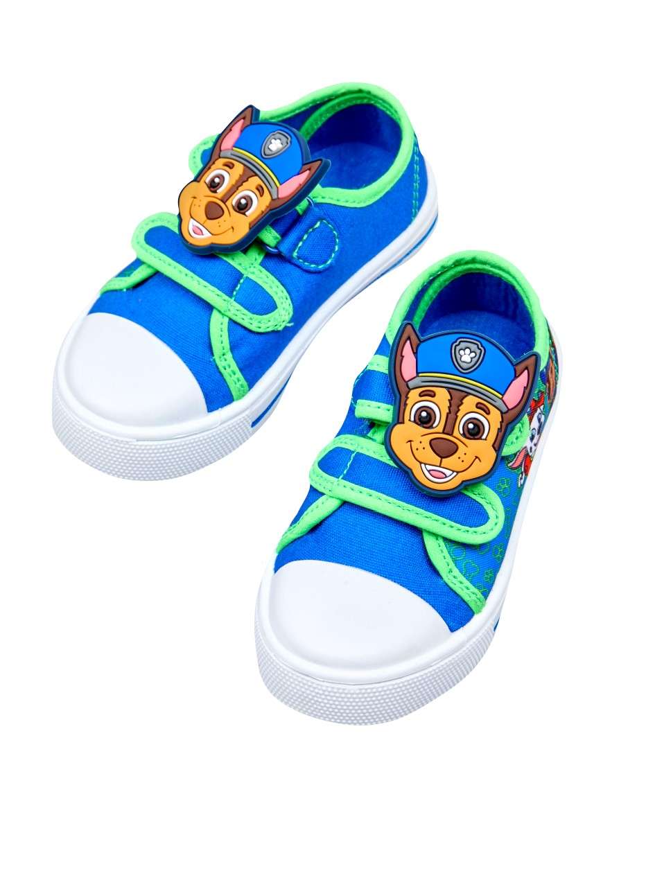 Paw Patrol Chase Canvas Easy Close Pumps Low Top Trainers