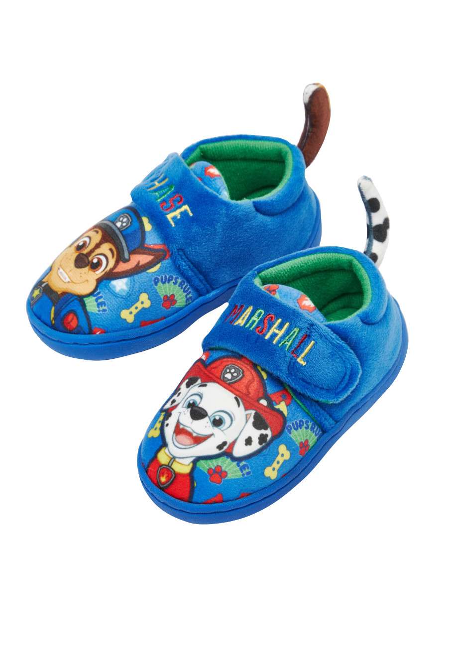 Paw Patrol Boys Chase and Marshall Easy Close Slippers