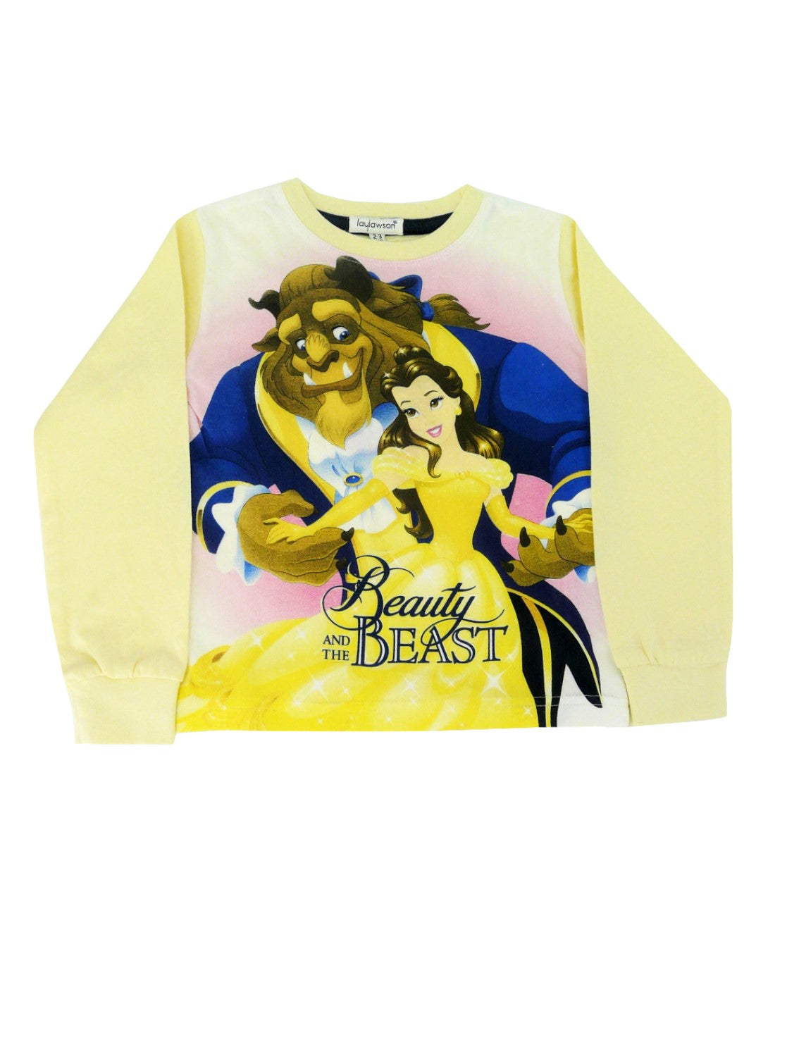 Beauty & The Beast "Dance" Girl's Yellow Pyjamas 2-3 Years