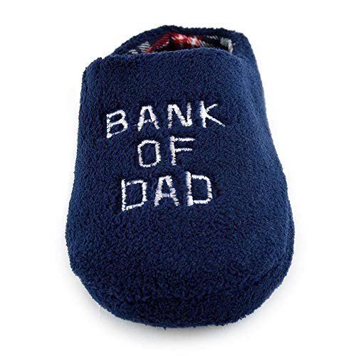 Men's "Bank of Dad" Novelty Mule Slippers