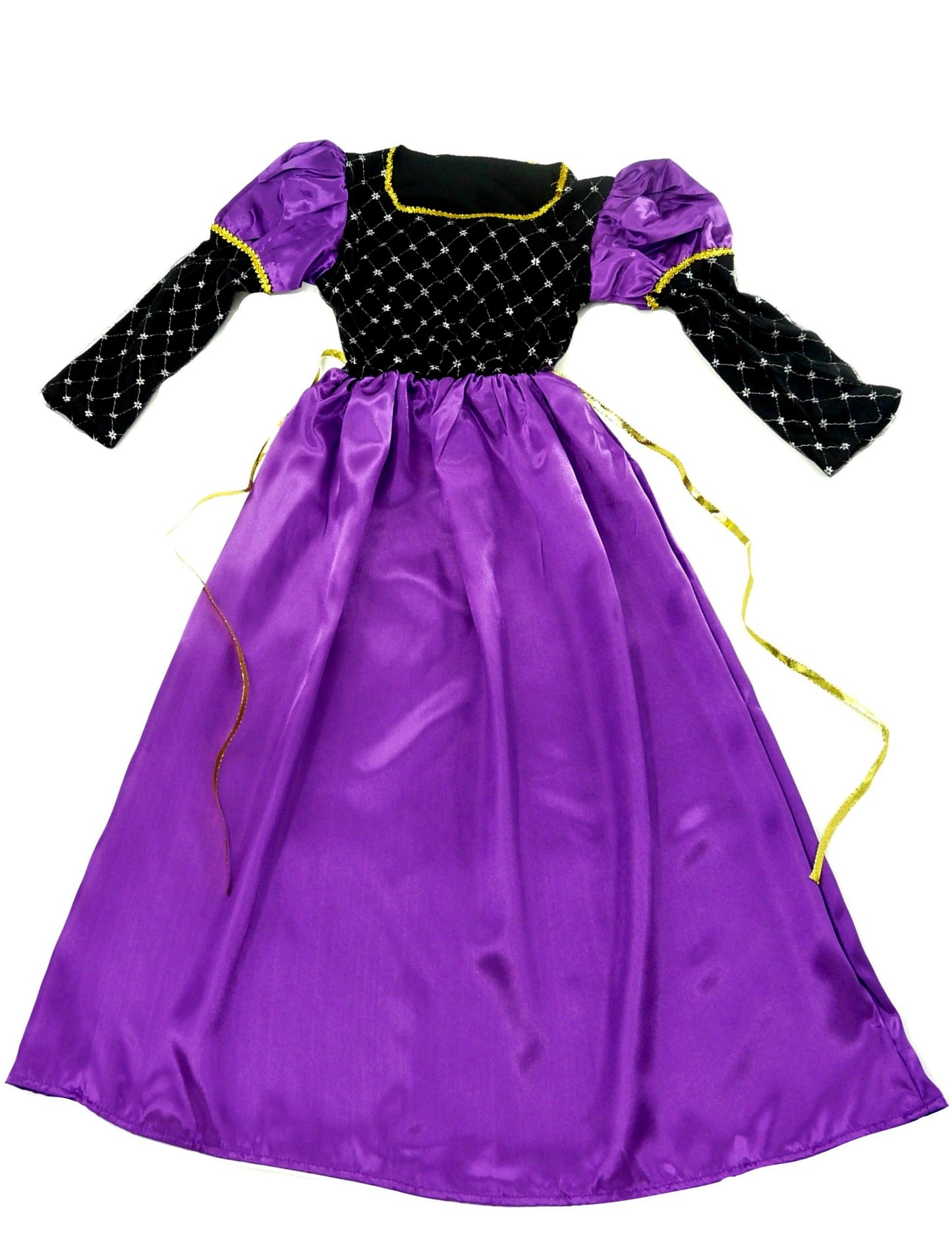 Girls Purple Renaissance Fancy Dress Costume Age 4-6