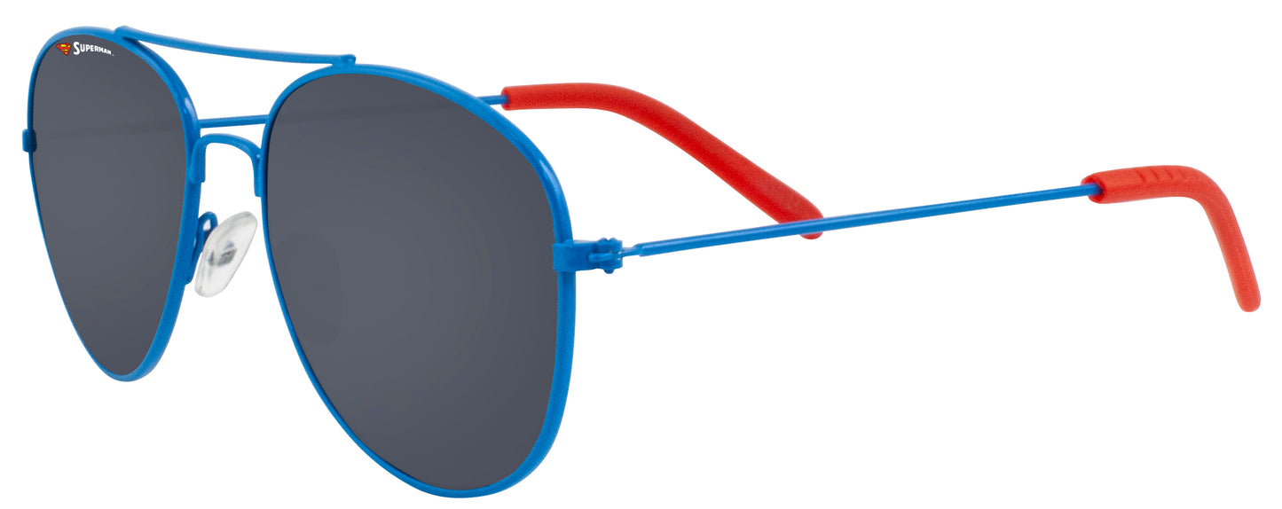 Superman Blue Pilot Style Kids' Sunglasses - 100% UV Protection