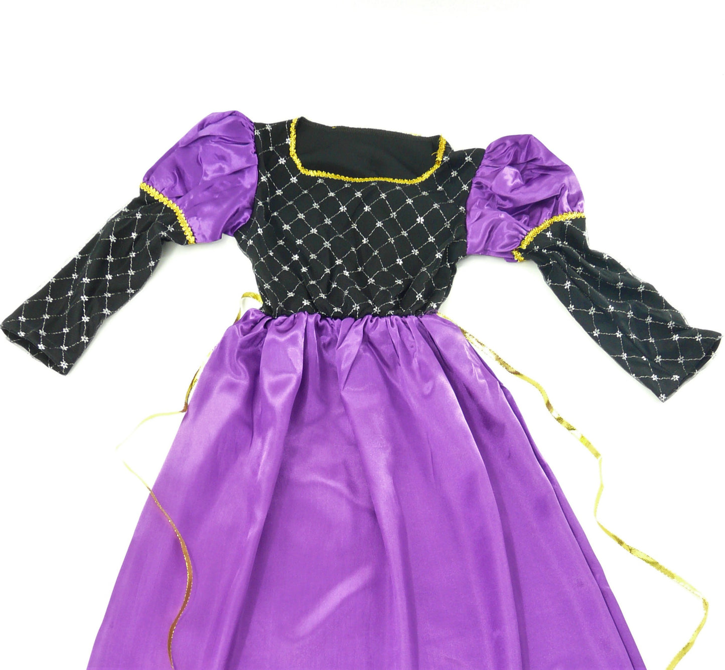 Girls Purple Renaissance Fancy Dress Costume Age 4-6
