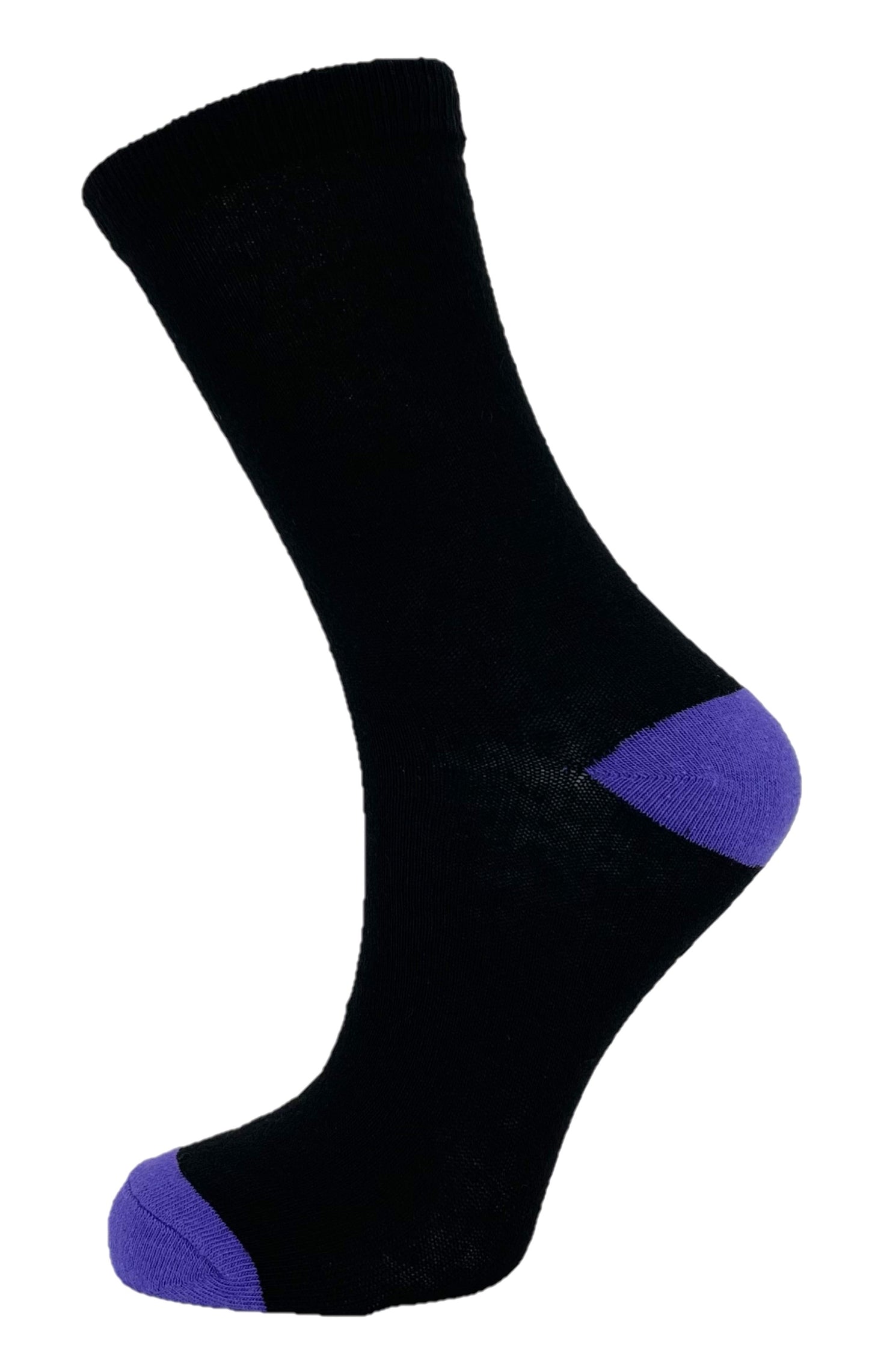 5 Pairs Ladies Cotton Rich Black and Multicoloured Ankle Socks - UK 4-7