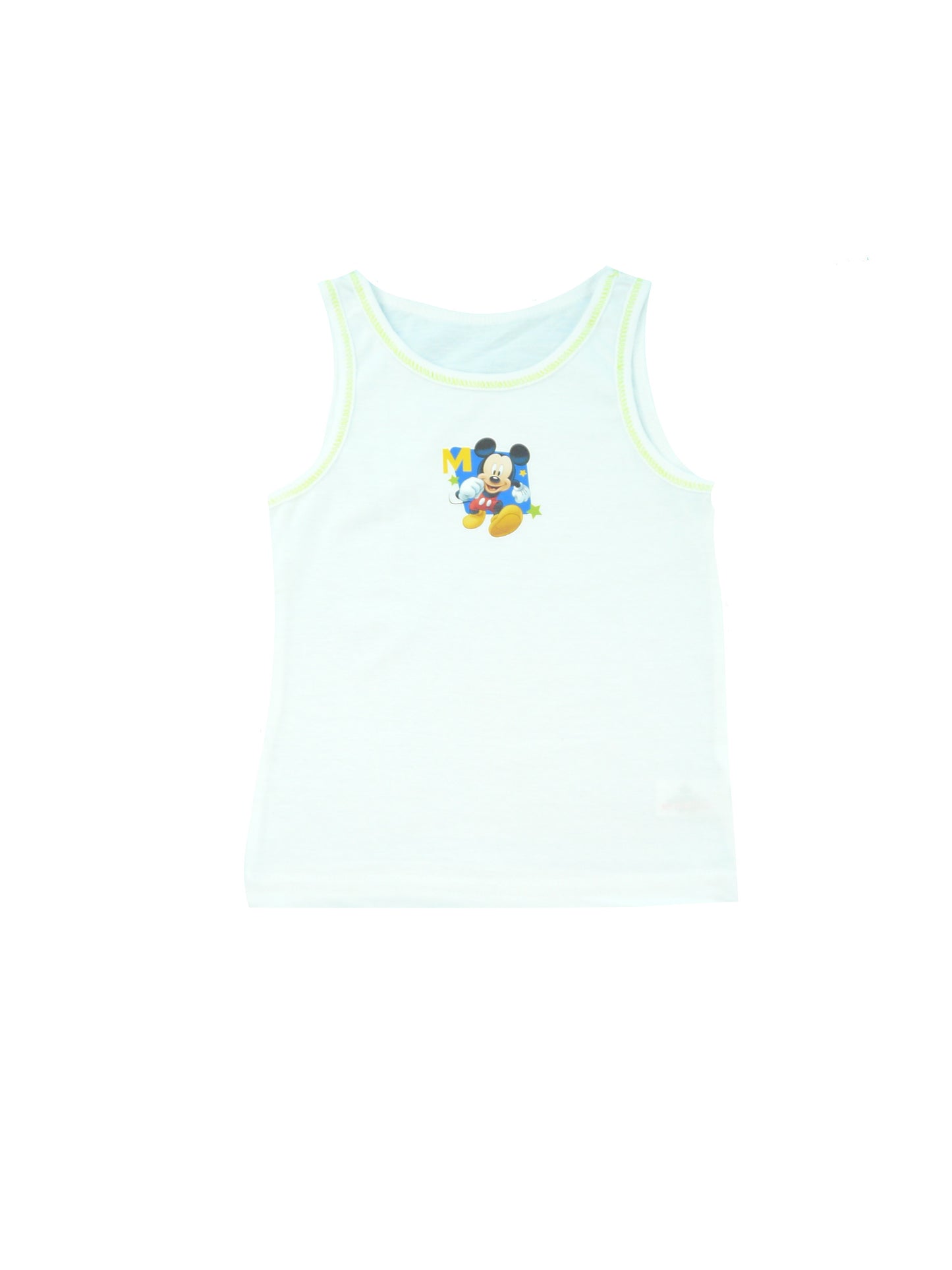 Mickey Mouse 2 Pack Cotton Vests Ages 2-3 Years