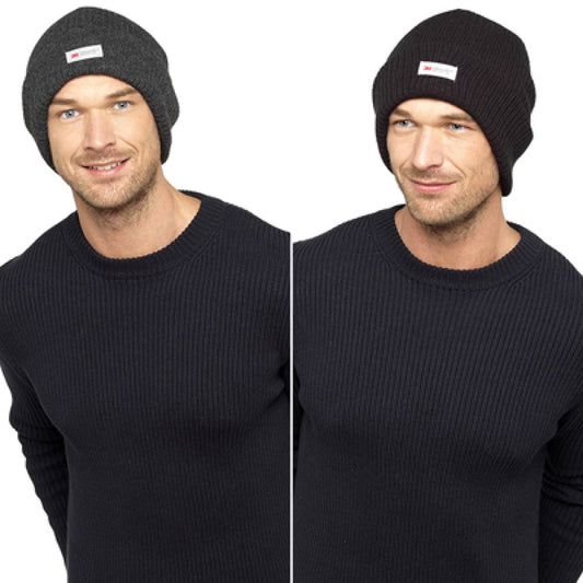 Men's Knitted Ribbed Thinsulate Hat
