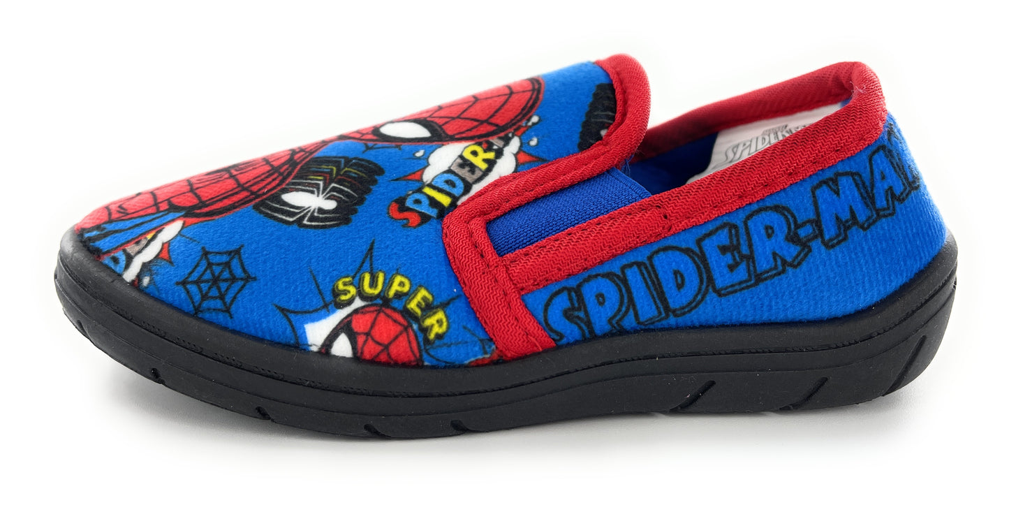 Spiderman Boys Twin Gusset Slip-On Slippers