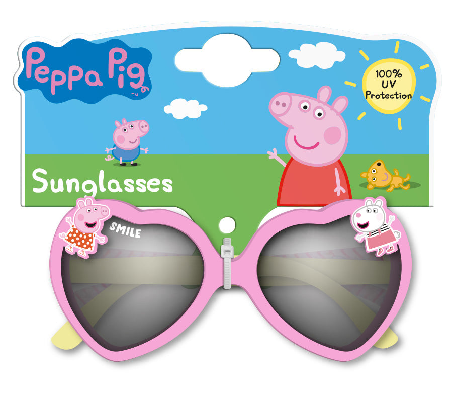 Peppa Pig Heart Shaped Children's Character Sunglasses 100% UV Protection