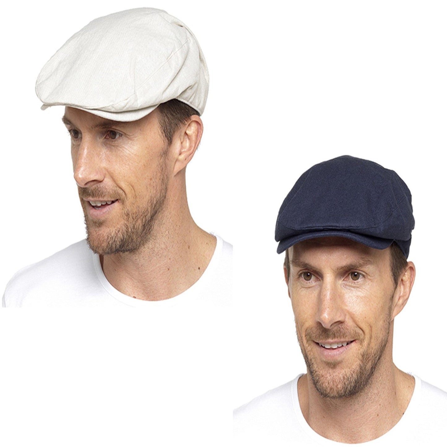 Men’s Cotton Lined Summer Peak Flat Cap Hat