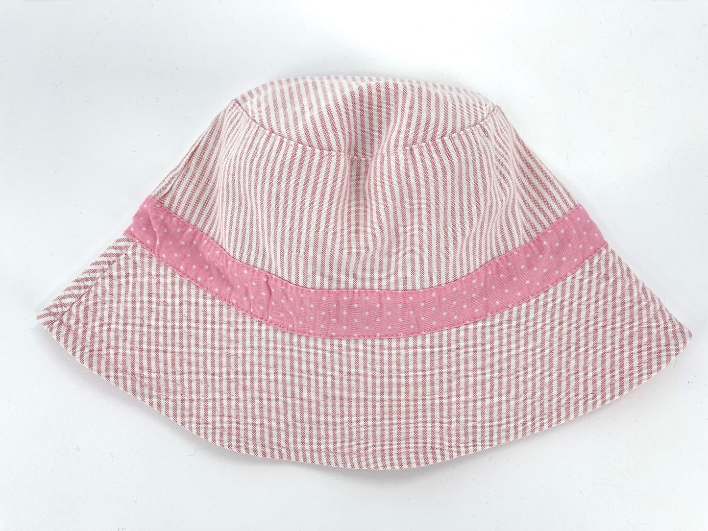 Women's Spotted/Striped Cotton Reversible Bucket Hat