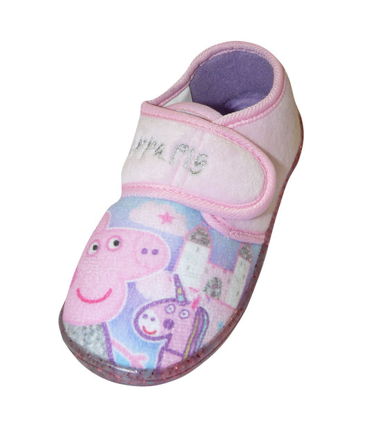 Peppa Pig Girls Synthetic Material Full Slippers Pink Infant UK Size 9 And 10