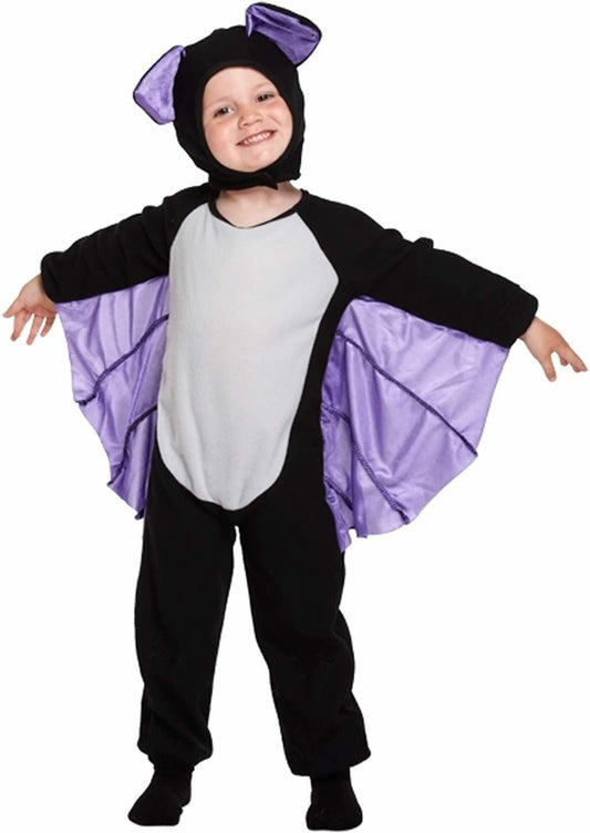 Bat Halloween Fancy Dress Costume 2-3 Years Bat Suit with Wings and Hat