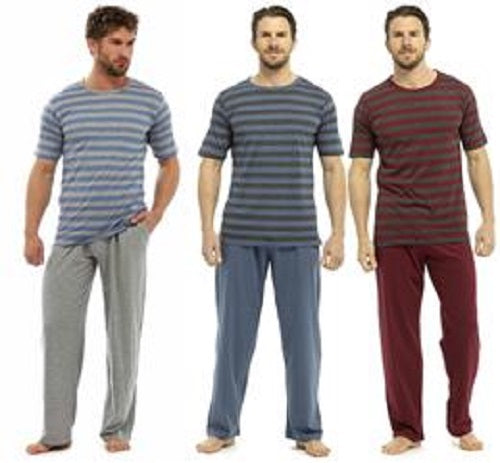 Tom Franks Men's Striped Two Piece Pyjama Set