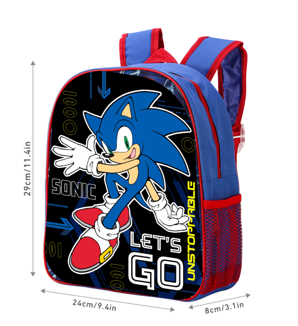 Sonic the Hedgehog “Let’s Go” Backpack School Bag