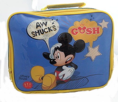 Disney Mickey Mouse "Aw Shucks Gosh" Insulated Lunch Bag