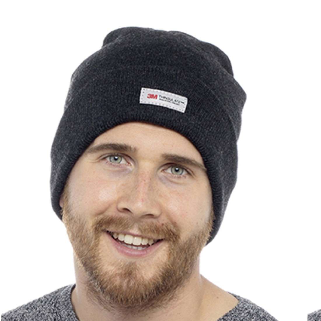 Mens 3M Thinsulate Thermal Winter Hat - Choose Either Grey or Black