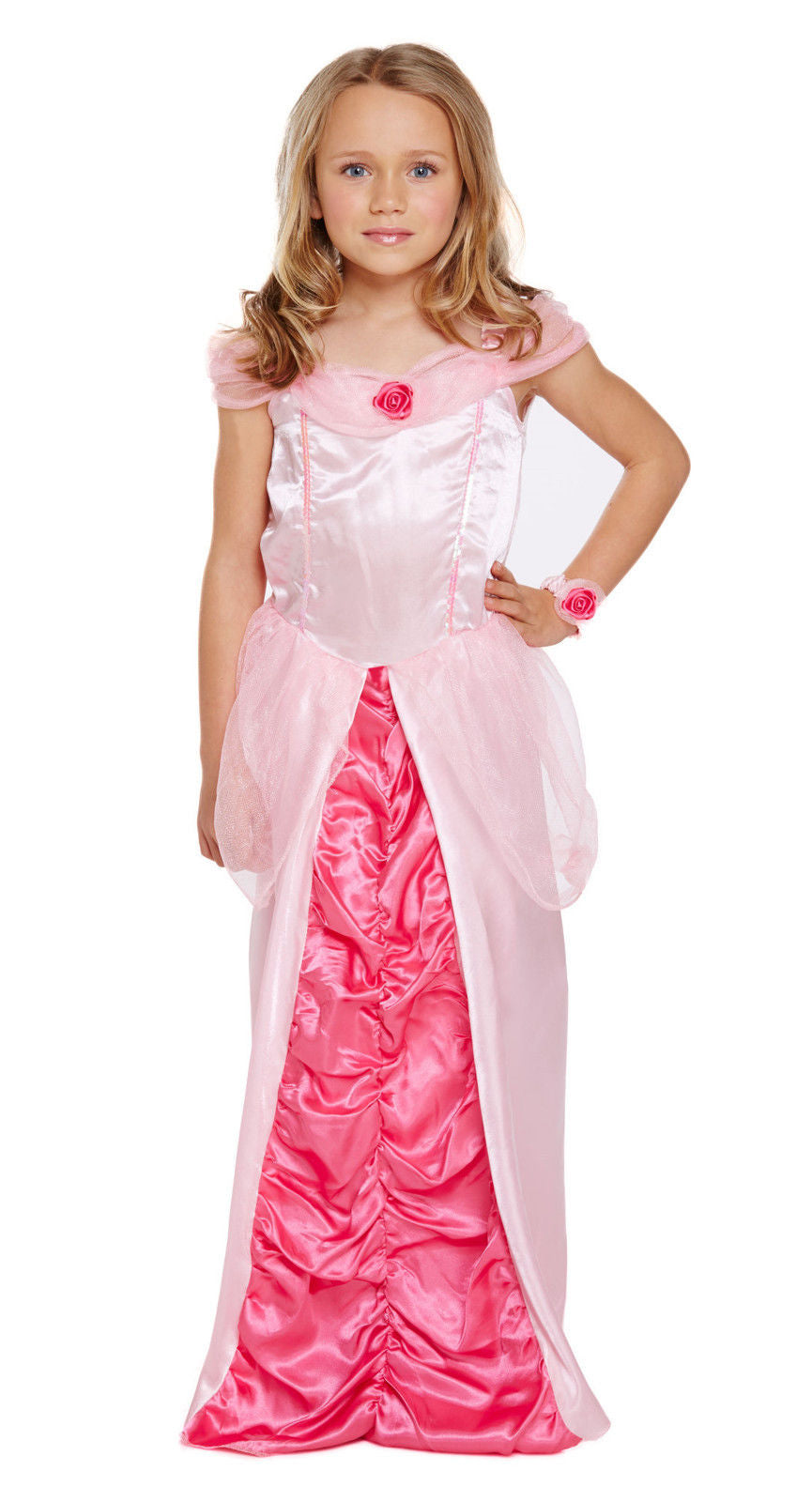Girls Pink Sleeping Princess Fancy Dress Costume Ages 4-9 Years Available
