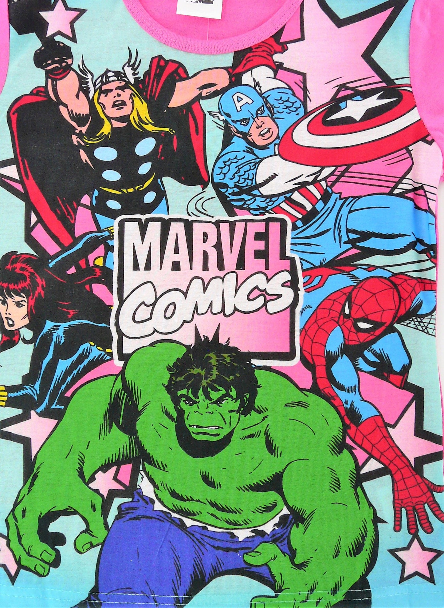Marvel Comics "Superheroes" Girl's Pink Pyjamas